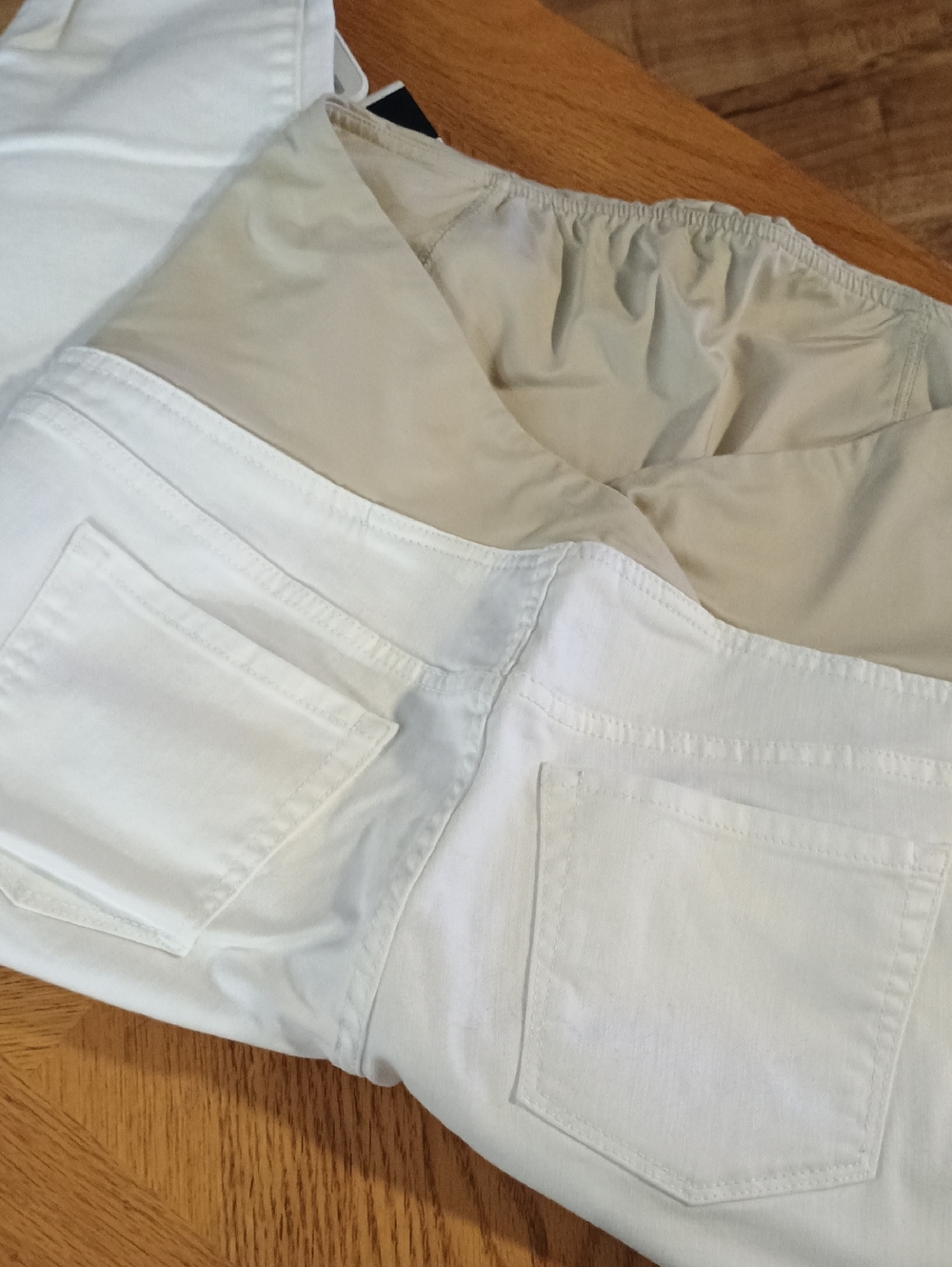 WHITE ISABEL MATERNITY Soft DENIM PANT SIZE 12